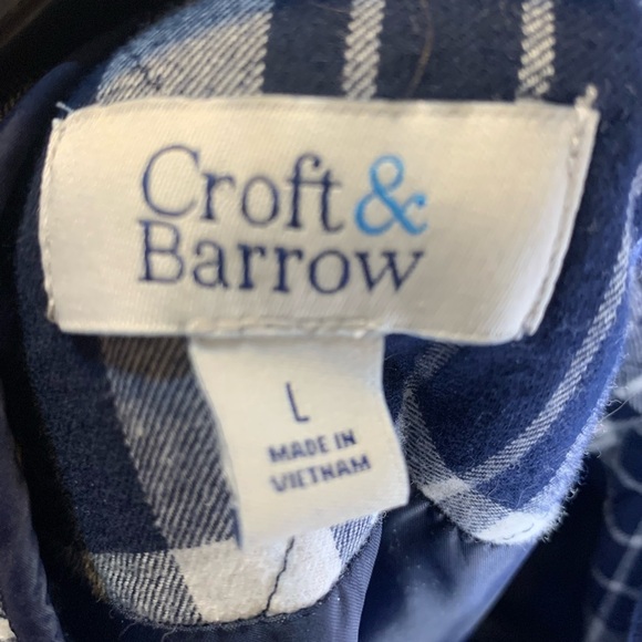 Vest Blue plaid-Size Large -Croft & Barrow Women's Vest - - Picture 6 of 10